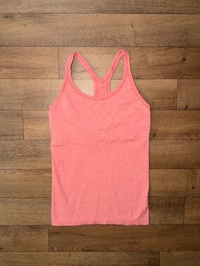 Lululemon Size 10 Ebb To Street Tank Top Pink / Orange Colorway Train Workout